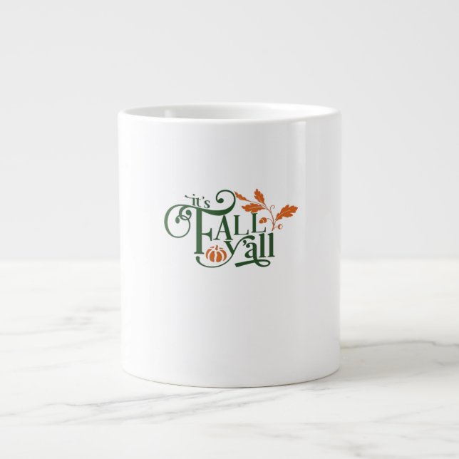 It’s Fall Y’all Creative Casual Large Coffee Mug (Front)