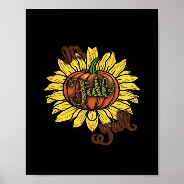 It’s Fall Y’all Creative Casual Poster (Front)