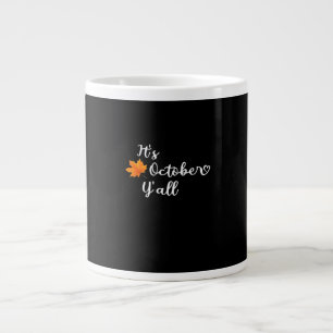 It’s Fall Y’all Cute Fall Vintage Style Large Coffee Mug