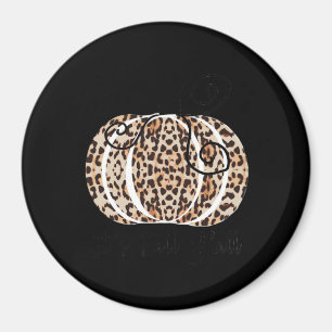 It’s Fall Y’all Cute Leopard Print Pumpkin Fashion Magnet