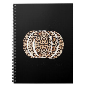 It’s Fall Y’all Cute Leopard Print Pumpkin Fashion Notebook