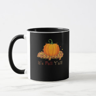 It’s Fall Y’all Cute Pumpkin Autumn Tree Fall Leav Mug