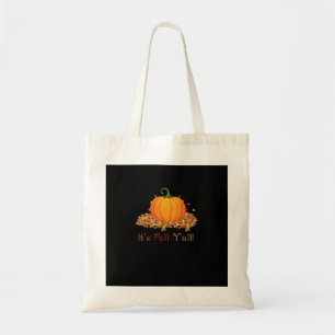 It’s Fall Y’all Cute Pumpkin Autumn Tree Fall Leav Tote Bag
