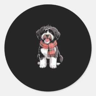 It’s Fall Y’all Cute Schnoodle Autumn Tree Fall Le Classic Round Sticker