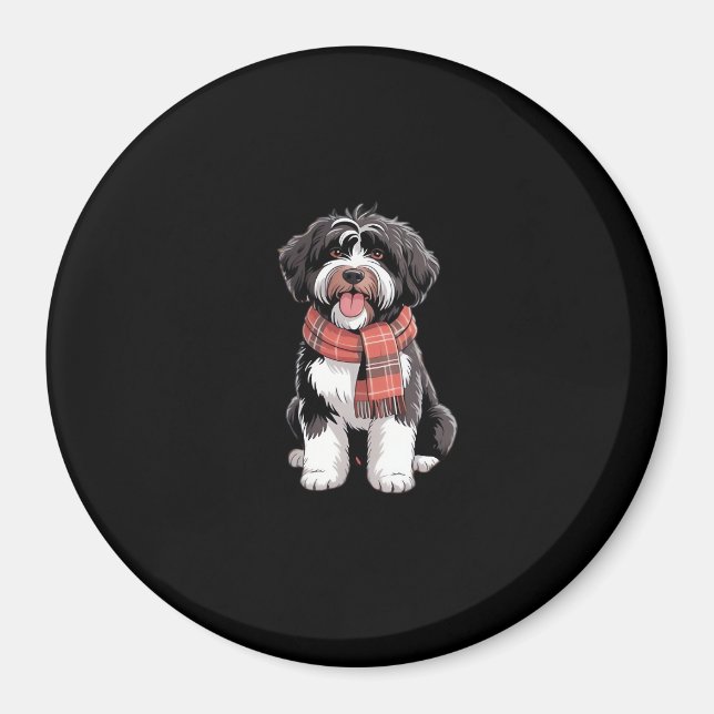 It’s Fall Y’all Cute Schnoodle Autumn Tree Fall Le Magnet (Front)