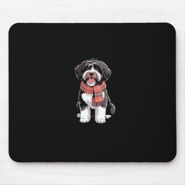 It’s Fall Y’all Cute Schnoodle Autumn Tree Fall Le Mouse Pad (Front)