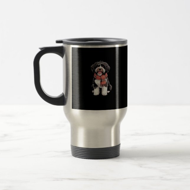 It’s Fall Y’all Cute Schnoodle Autumn Tree Fall Le Travel Mug (Left)