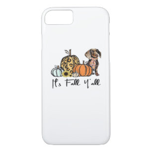 It’s Fall Y’all Dachshund Funny Casual Case-Mate iPhone Case
