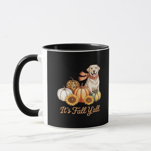 It’s Fall Y’all Dog Leopard Pumpkin Creative Style Mug (Left)