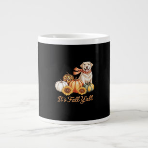 It’s Fall Y’all Dog Leopard Pumpkin Fall Creative  Large Coffee Mug