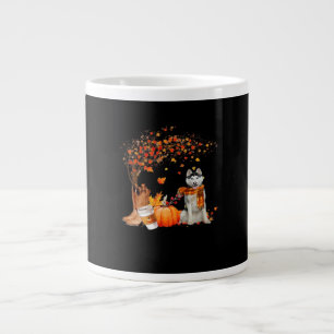 It’s Fall Y’all Dog Thanksgiving Halloween Aesthet Large Coffee Mug
