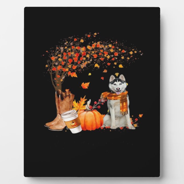 It’s Fall Y’all Dog Thanksgiving Halloween Aesthet Plaque (Front)