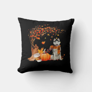 It’s Fall Y’all Dog Thanksgiving Halloween Aesthet Throw Pillow
