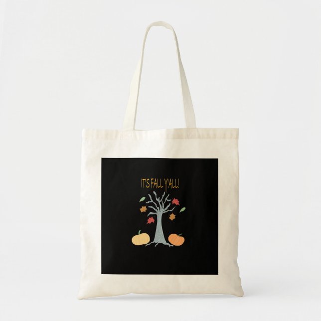 It’s Fall Y’all Essential Funny Trendy Tote Bag (Front)