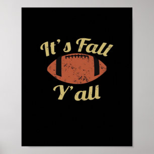 It’s Fall Y’all Essential Minimal Clean Poster