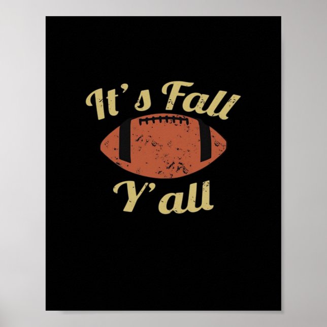 It’s Fall Y’all Essential Minimal Clean Poster (Front)