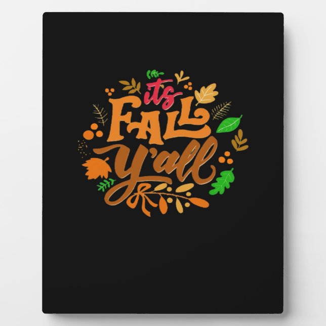 It’s Fall Y’all Essential Retro Classic Plaque (Front)