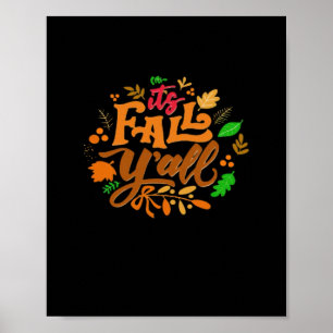 It’s Fall Y’all Essential Retro Classic Poster