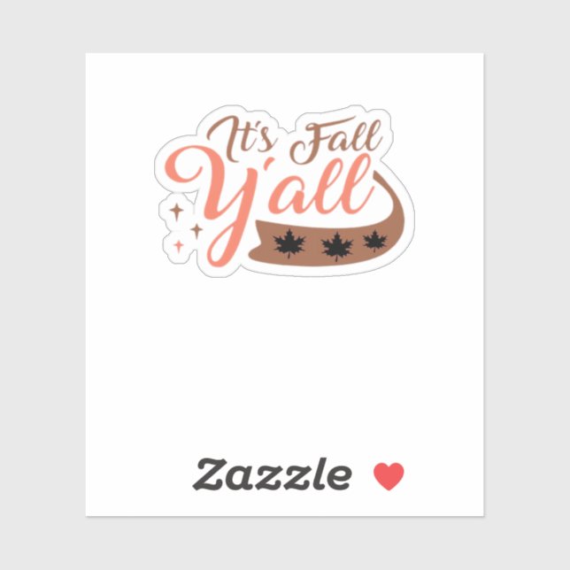 It’s Fall Y’all, Fall Pumpkin Skeleton Creepy Leaf (Sheet)