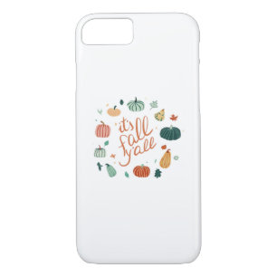 It’s Fall Y’all. Fall With Pumpkins And Leaves Case-Mate iPhone Case