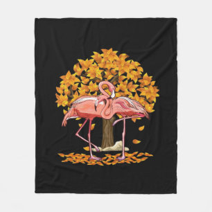 It’s Fall Y’all Flamingo Autumn Style Fleece Blanket