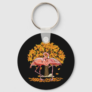 It’s Fall Y’all Flamingo Autumn Style Keychain