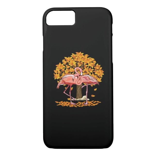 It’s Fall Y’all Flamingo Thanksgiving Halloween Case-Mate iPhone Case (Back)