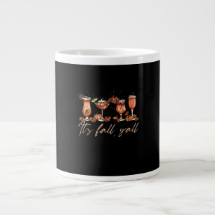 It’s Fall Y’all Funny Pumpkin Spice Fall Cocktails Large Coffee Mug