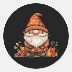 It’s Fall Y’all! Gnome Vintage Cool Classic Round Sticker