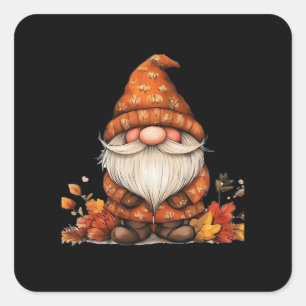 It’s Fall Y’all! Gnome Vintage Cool Square Sticker
