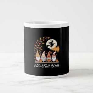 It’s Fall Y’all Gnomes Autumn Fall Large Coffee Mug