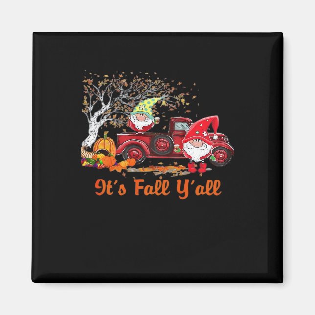 It’s Fall Y’all Gnomes Pumpkin Spice Magnet (Front)