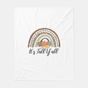 It’s Fall Y’all Graphic Style Fleece Blanket