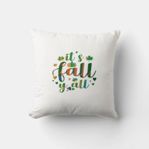 It’s Fall Y’all Graphic Style Throw Pillow