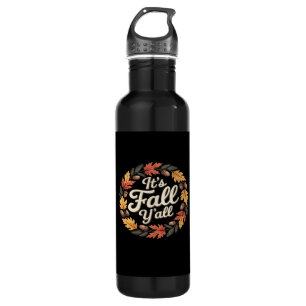It’s Fall Y’all Halloween Bats Pumpkin Trendy 710 Ml Water Bottle