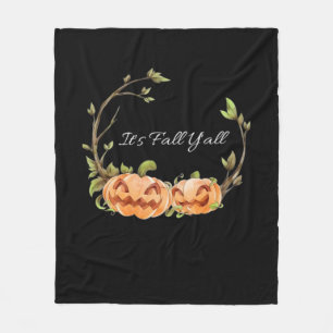 It’s Fall Y’all Halloween Cool Unique Fleece Blanket
