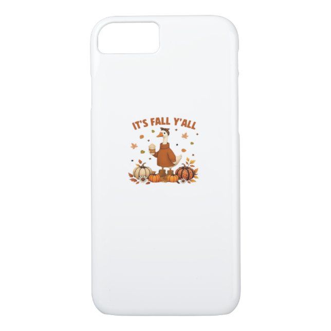 It’s Fall Y’all, Halloween Goose, Silly Goose, Aut Case-Mate iPhone Case (Back)