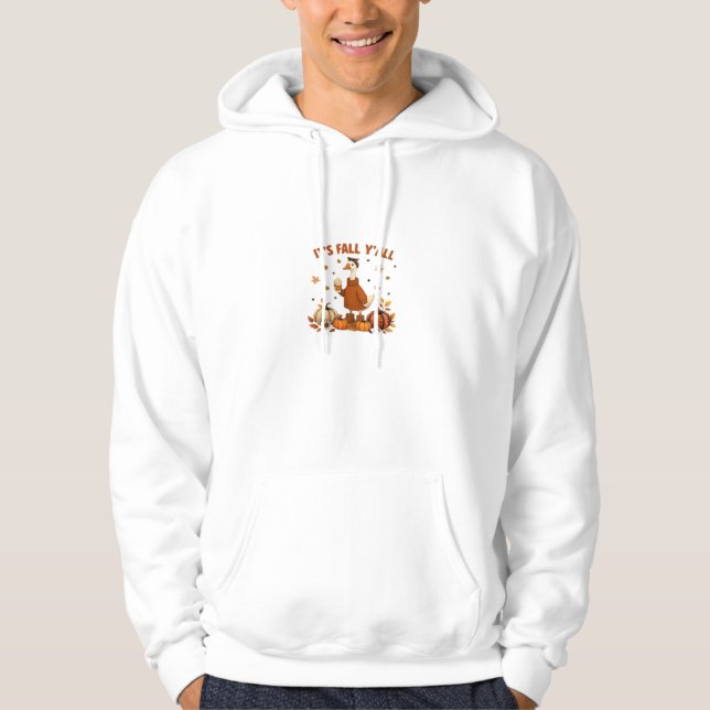 It’s Fall Y’all, Halloween Goose, Silly Goose, Aut Hoodie (Front)