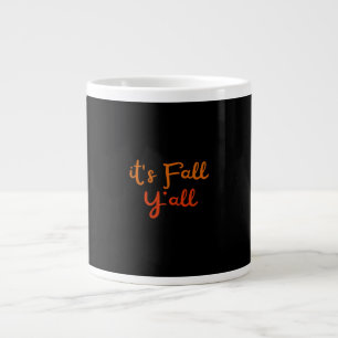 It’s Fall Y’all Happy Fall Y’all Retro Style Large Coffee Mug