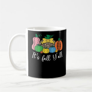 It’s Fall Y’all Leopard Pattern Pumpkin Style Coffee Mug