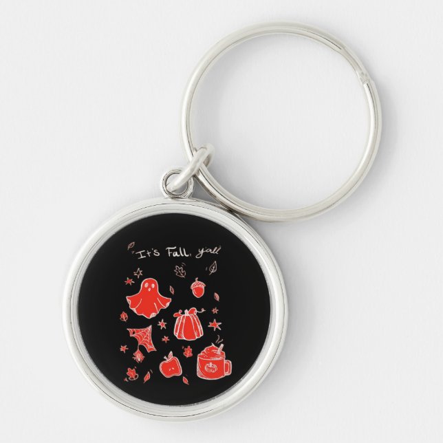 It’s Fall Y’all Minimal Clean Keychain (Front)