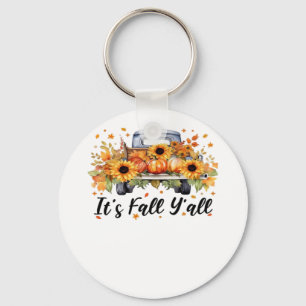 It’s Fall Y’all Pumpkin Autumn Tree Hello Fall Wom Keychain