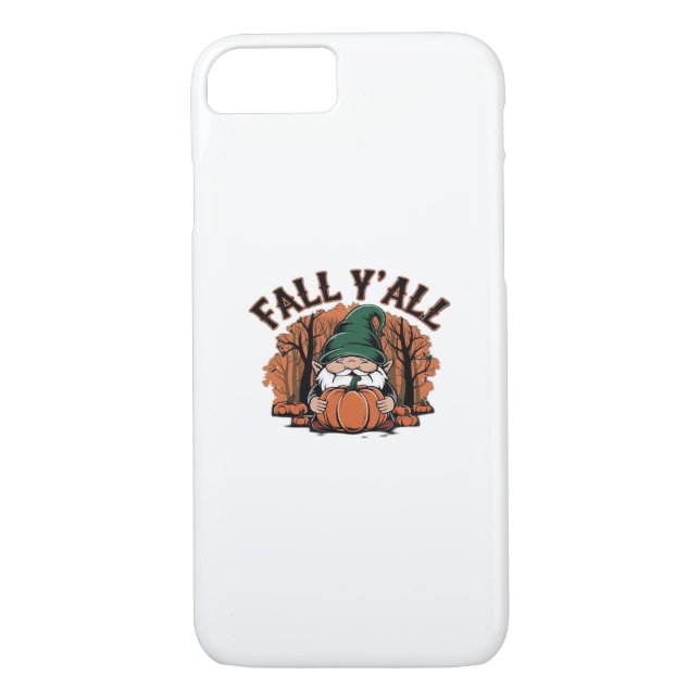 It’s Fall Y’all Pumpkin Gnome Autumn Retro Classic Case-Mate iPhone Case (Back)