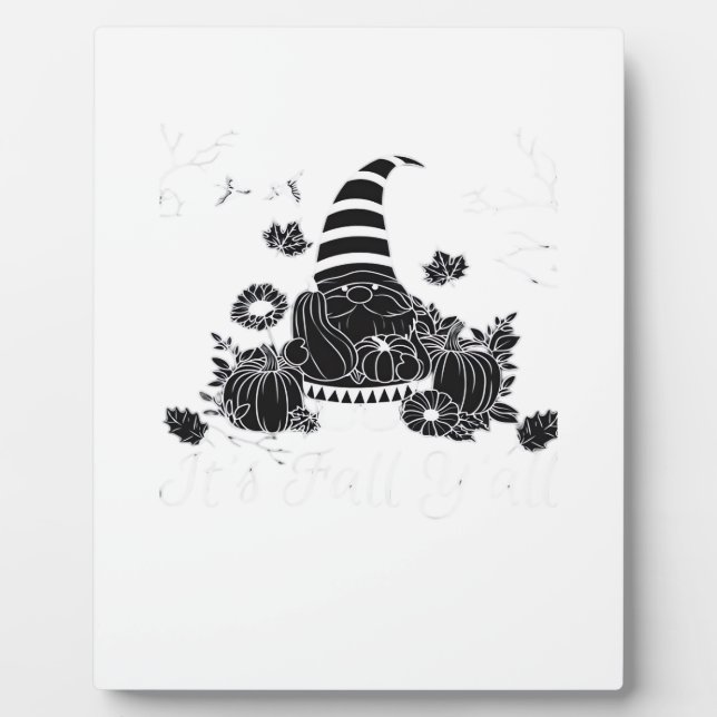 It’s Fall Y’all Pumpkin Gnome Autumn Tree Hello Fa Plaque (Front)