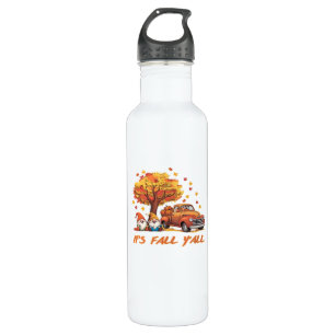 It’s Fall Y’all Pumpkin Gnome Autumn Tree Pumpkin  710 Ml Water Bottle