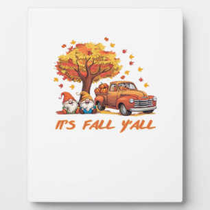 It’s Fall Y’all Pumpkin Gnome Autumn Tree Pumpkin  Plaque