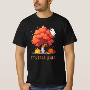 It’s Fall Y’all Pumpkin Gnome Autumn Tree T-Shirt
