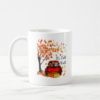It’s Fall Y’all Pumpkin Leopard Fall Season Autumn Coffee Mug