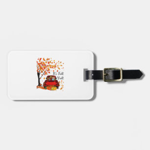 It’s Fall Y’all Pumpkin Leopard Fall Season Autumn Luggage Tag