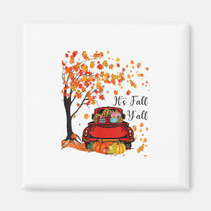It’s Fall Y’all Pumpkin Leopard Fall Season Autumn Magnet